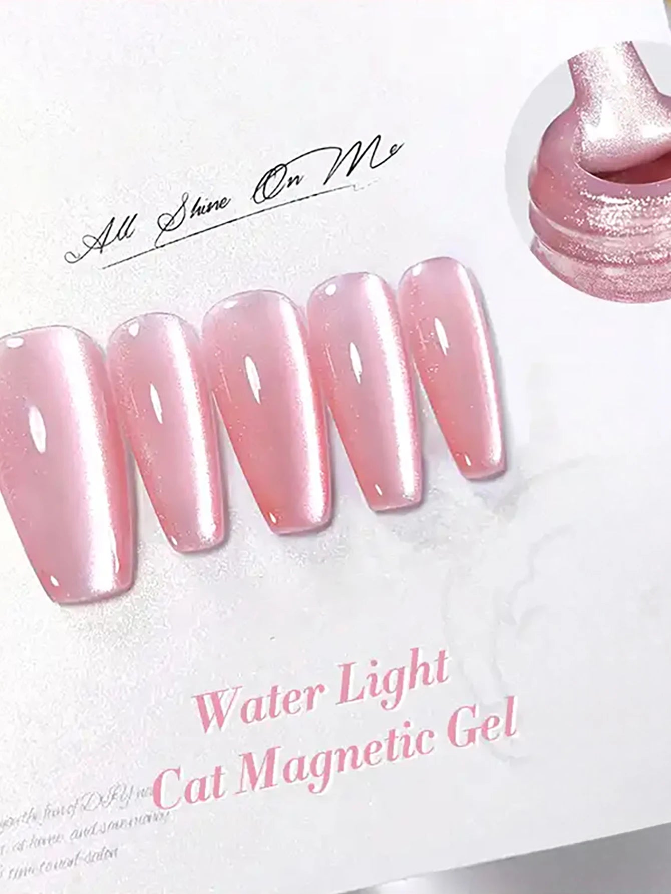 TC 10ml Summer Pink Peach Glass Bead Cat Eye Gel