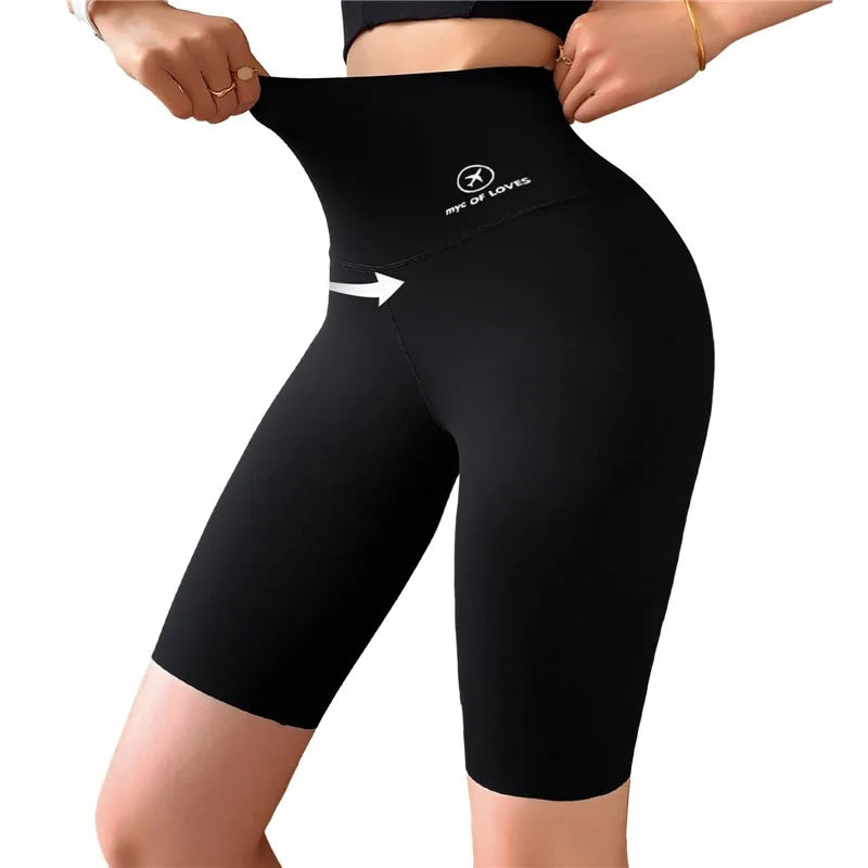Sports Short Leggings Gym Fitness Push Up Shorts Women Yoga Slim Fit Half Pants Elastic High Waist Summer Thin Workout Tights Vervelle