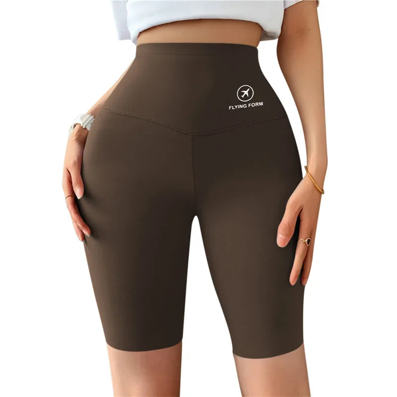 Sports Short Leggings Gym Fitness Push Up Shorts Women Yoga Slim Fit Half Pants Elastic High Waist Summer Thin Workout Tights Vervelle