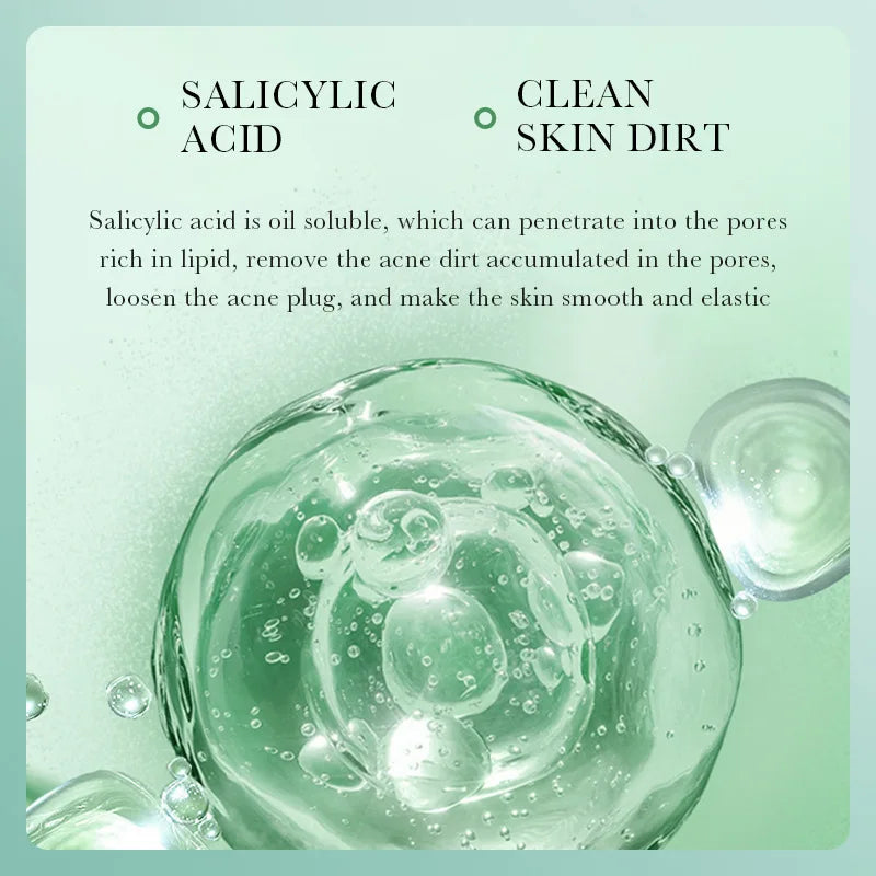 1/2pcs Salicylic Acid Facial Cleanser Acne Treatment Moisturizing Oil Control skincare Face Wash