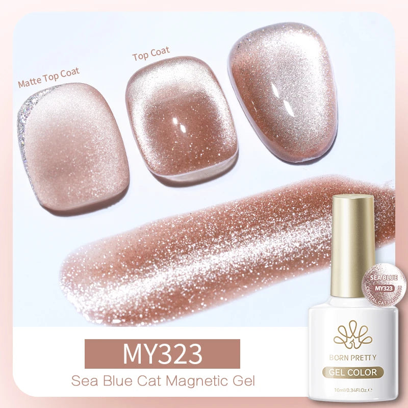 BORN PRETTY 10ml Silver Cat Magnetic Gel Nail Polish