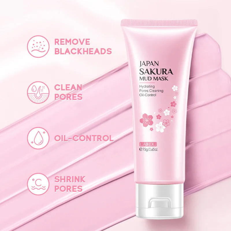 9pcs Facial Products Kit Sakura Skin Care Set Facial Cleanser Face Cream