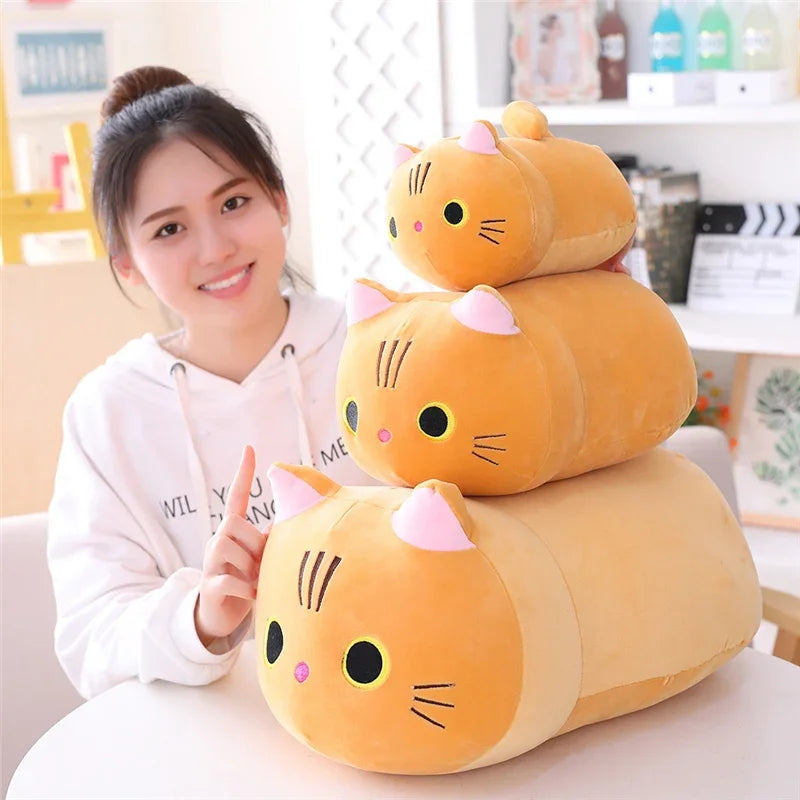 Kawaii Cat Plush Pillow Vervelle