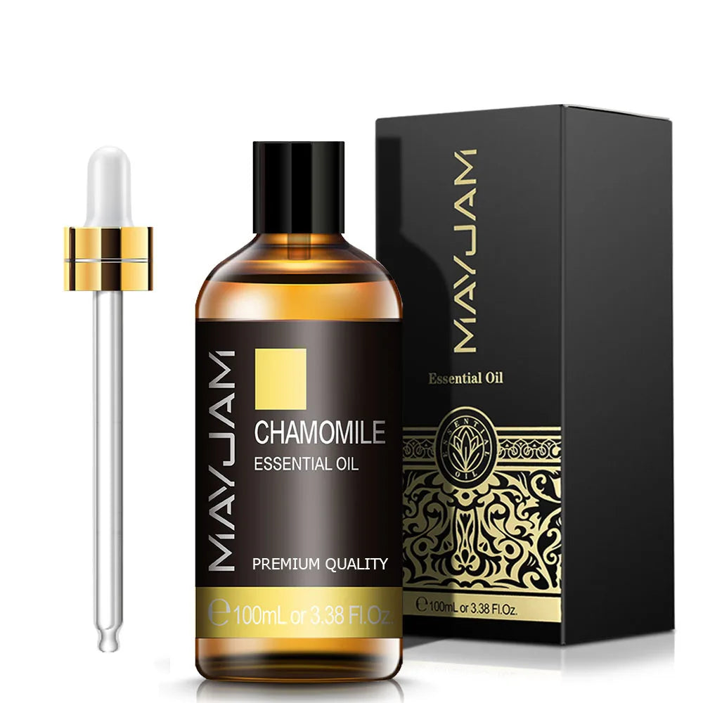 MAYJAM Essential Oils 100ml – Peppermint, Lavender & Lemongrass for Diffuser, Massage & Relaxation