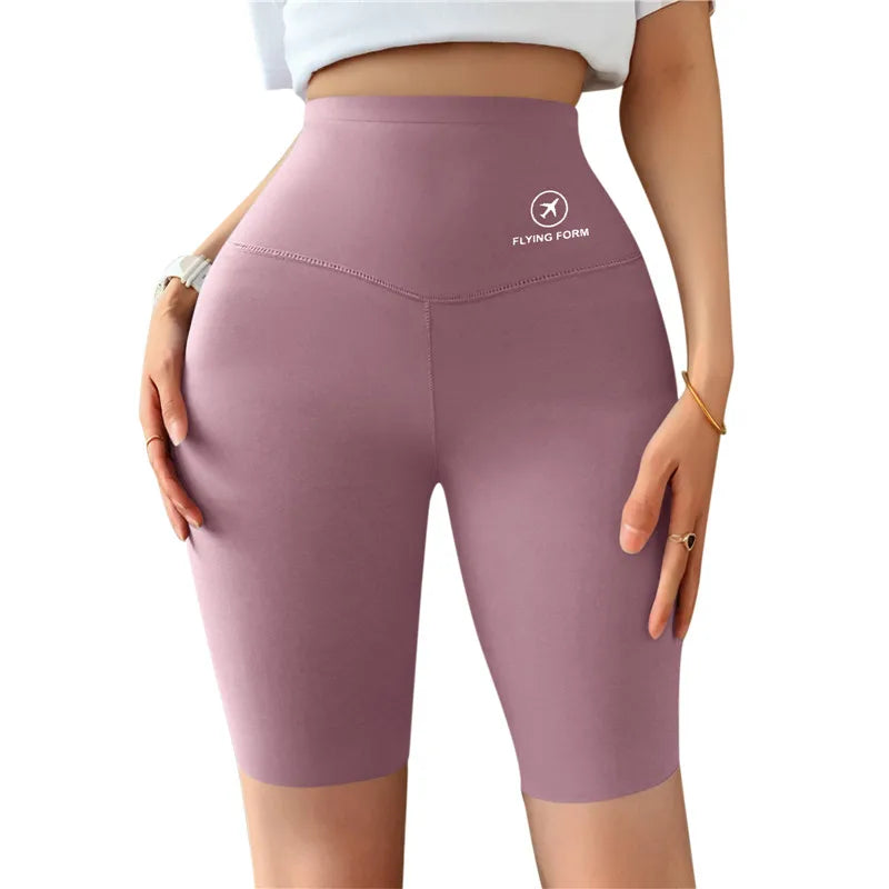 Sports Short Leggings Gym Fitness Push Up Shorts Women Yoga Slim Fit Half Pants Elastic High Waist Summer Thin Workout Tights Vervelle