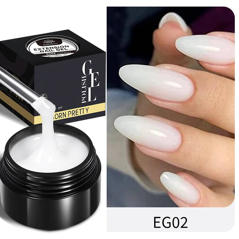 BORN PRETTY 30ml Milky White Hard Gel Nail Extension