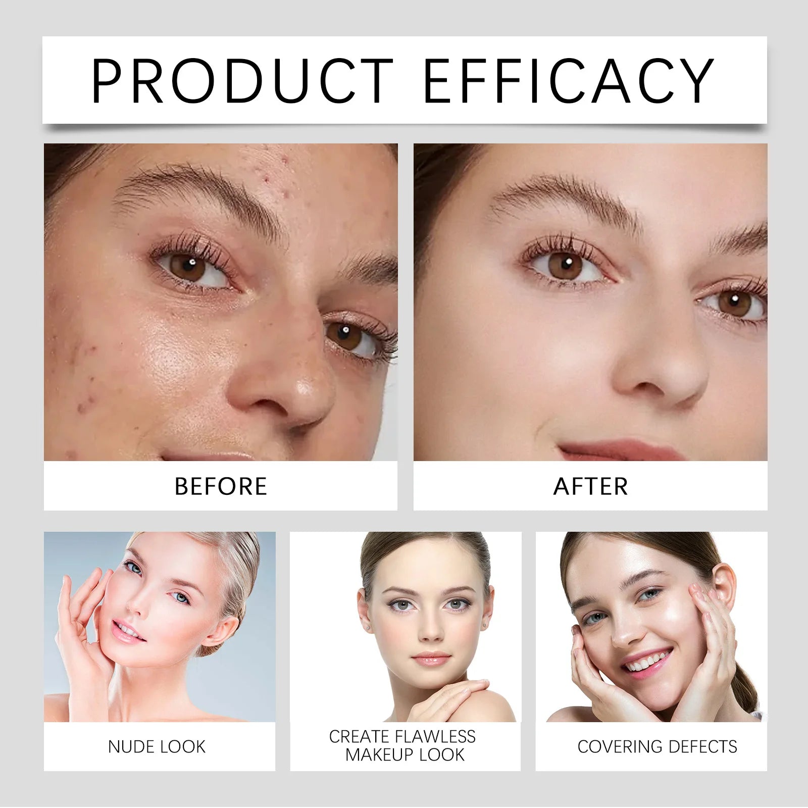 EELHOE Eraser Foundation Stick Full Coverage Matte