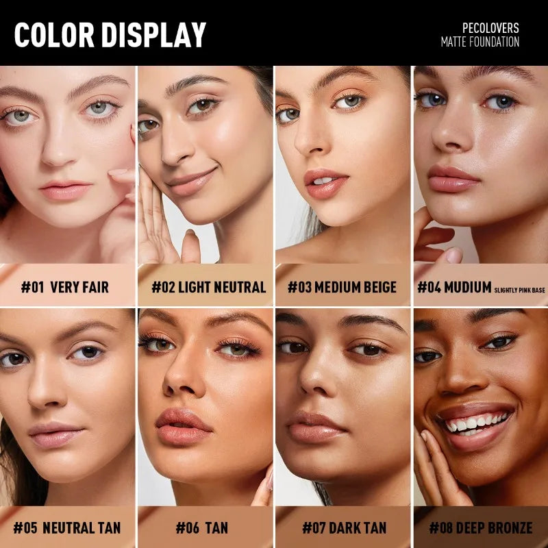 Facial Liquid Foundation Waterproof and Sweatproof Concealer Makeup Foundation