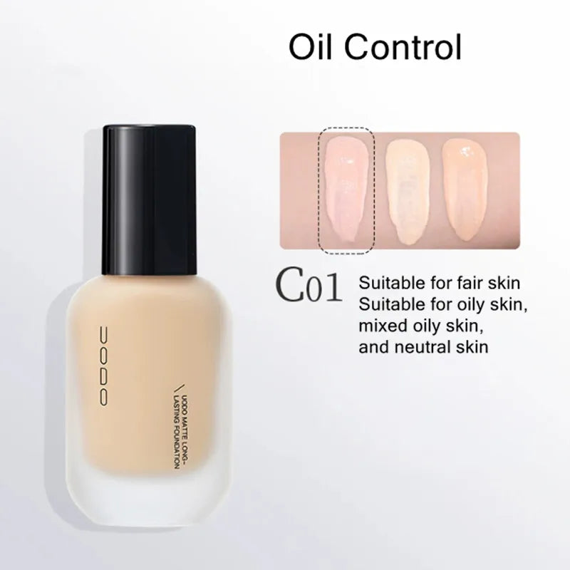 UODO Hydrating Oil-Control Liquid Foundation Matte Finish Vervelle