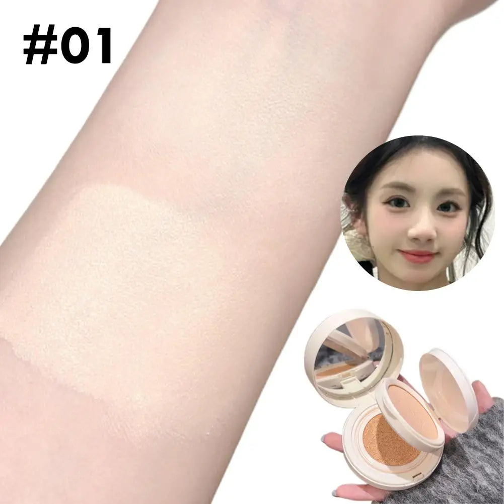 2 In 1 Double Layer Air Cushion Concealer Foundation Makeup Pressed Powder