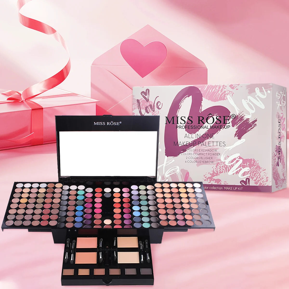 142-Color Eyeshadow & Blush Eyebrow Makeup Artist Set