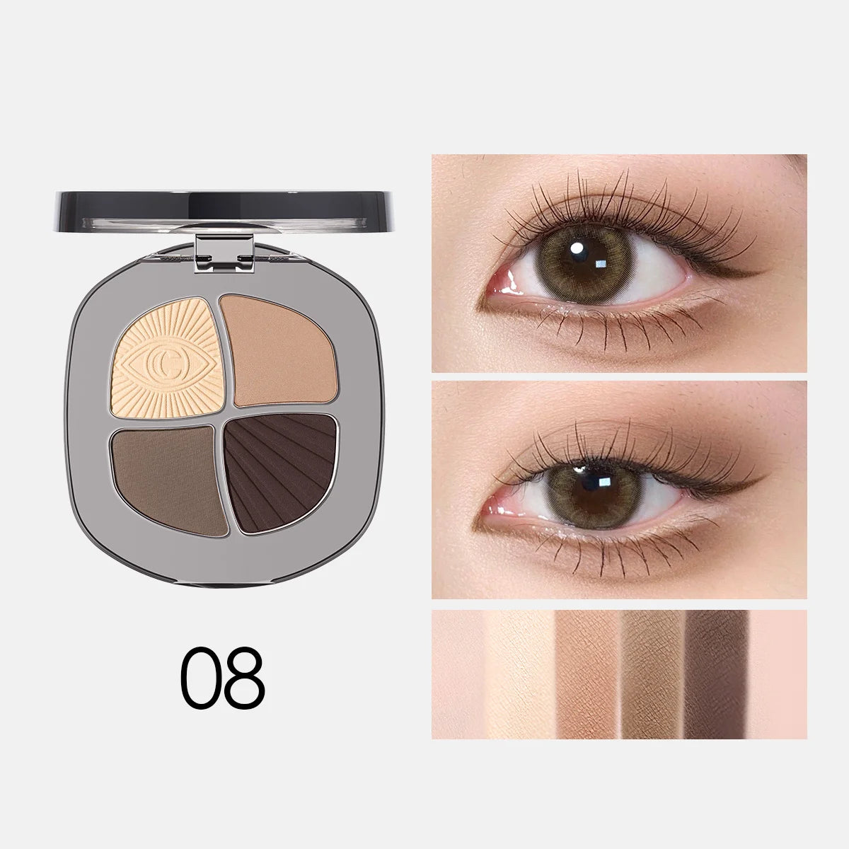 CARSLAN 4-Color Eyeshadow Palette Vervelle