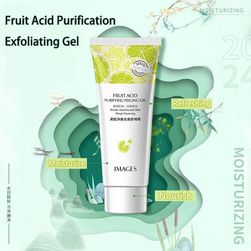 Natural Fruit Acid Peeling Gel Facial Cleansing Scrub Cream