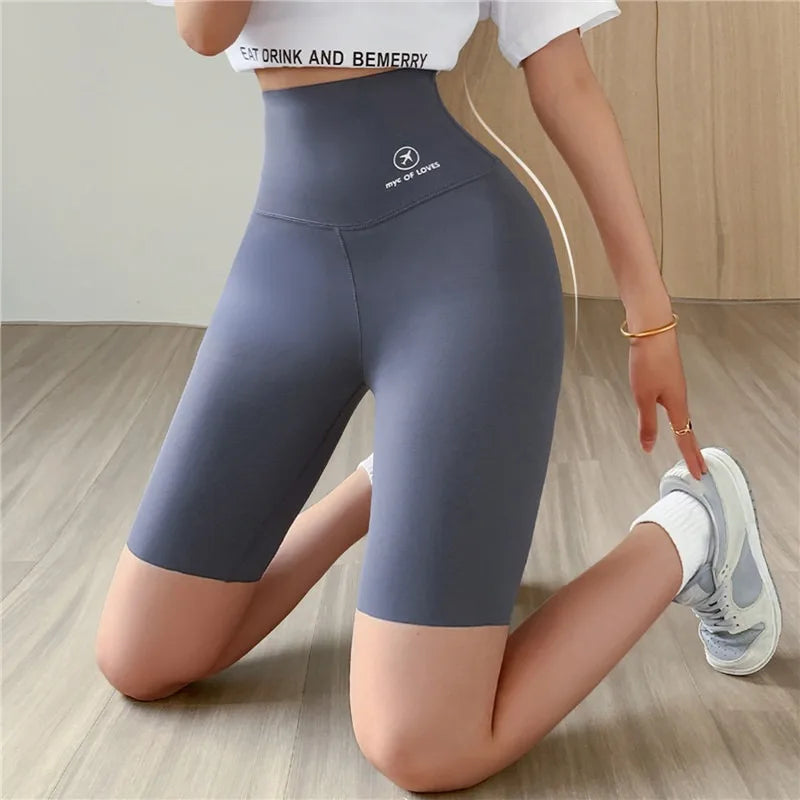 Sports Short Leggings Gym Fitness Push Up Shorts Women Yoga Slim Fit Half Pants Elastic High Waist Summer Thin Workout Tights Vervelle