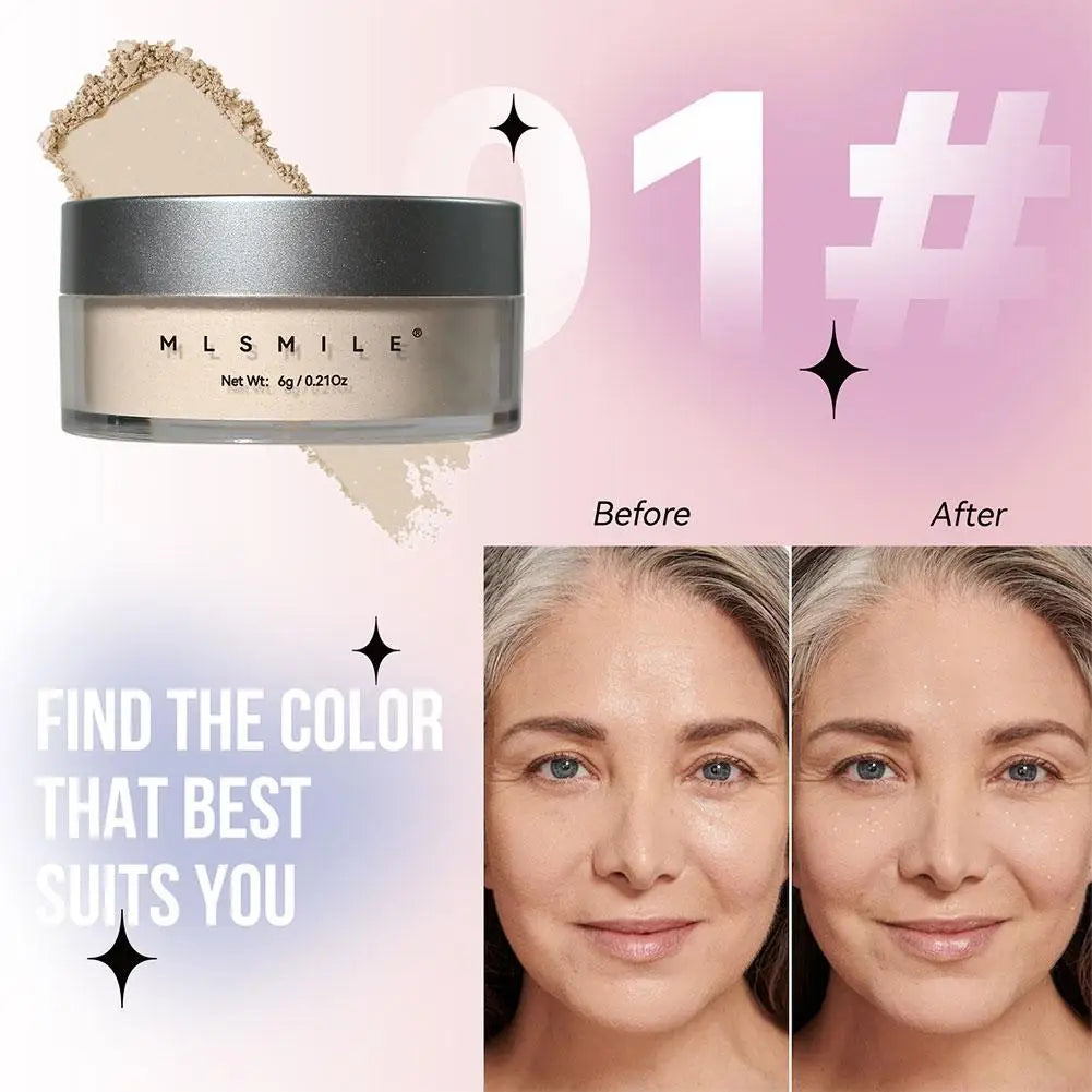 MLSMILE Shimmer Glitter Loose Setting Powder Oil Control