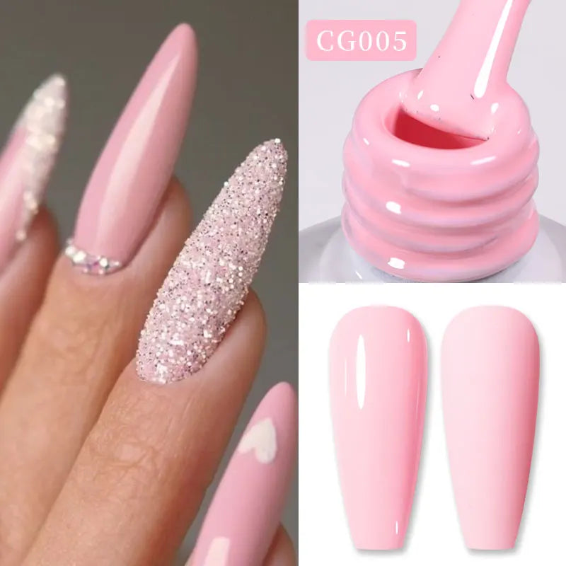 BORN PRETTY Jelly Nude Gel Nail Polish 10ml Light Pink