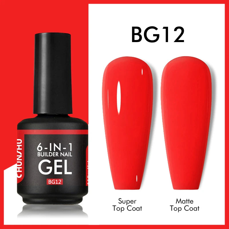 CHUNSHU 6-in-1 Extension UV Gel Polish 15ml Builder Gel