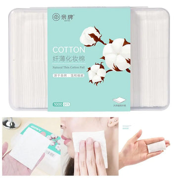 1000pcs Double-Sided Cotton Pads – Makeup & Cleansing