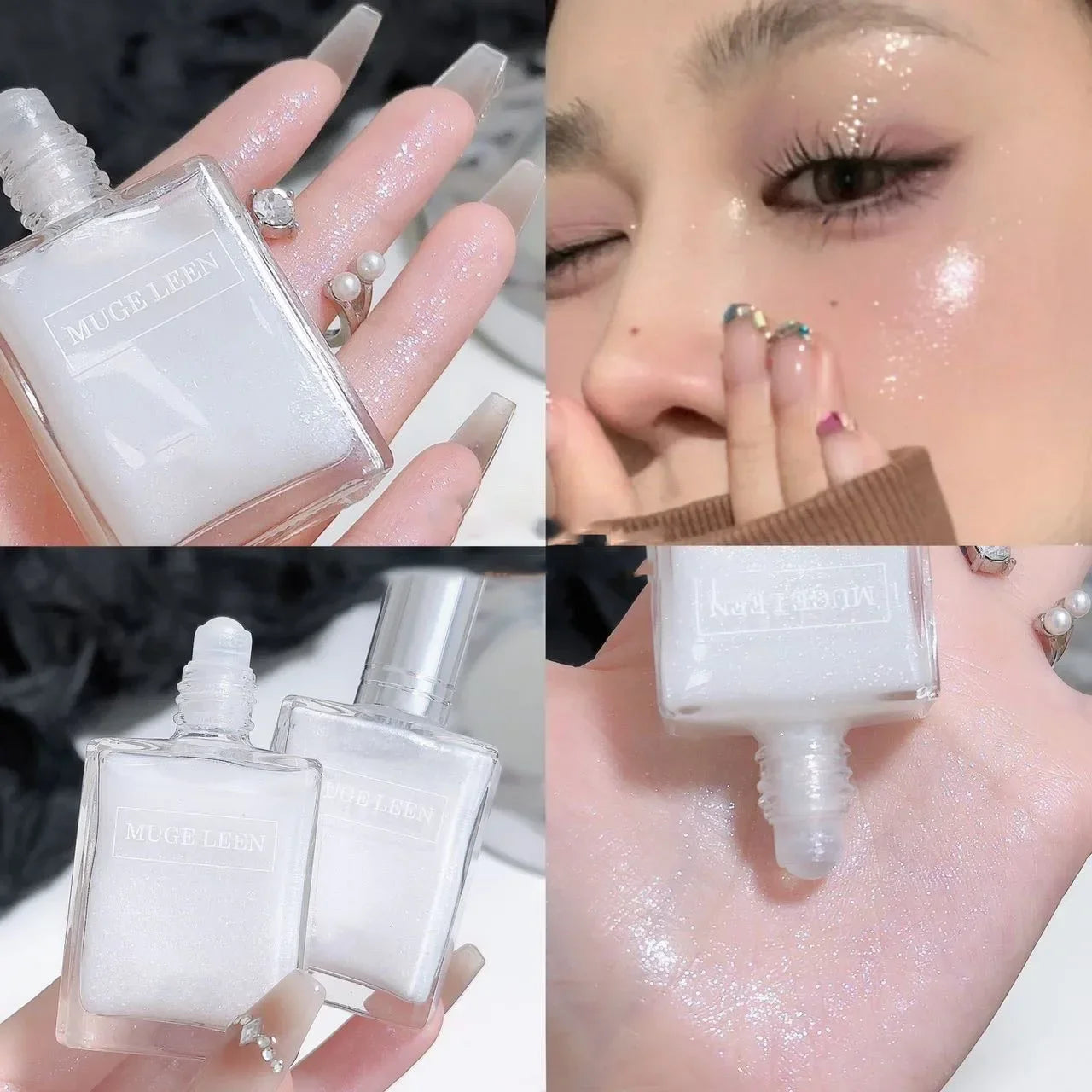 Mini Liquid Highlight High Gloss Glitter Moisturizing Non-sticky Brightening Facial Body Highlighter