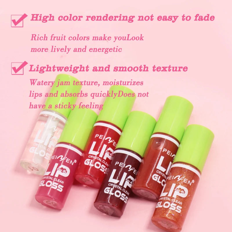 6pcs Hydrating Lip Gloss Set Vervelle