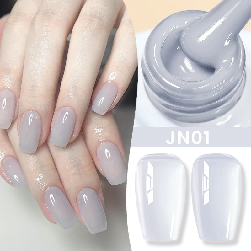BORN PRETTY Jelly Nude Gel Nail Polish 10ml Light Pink