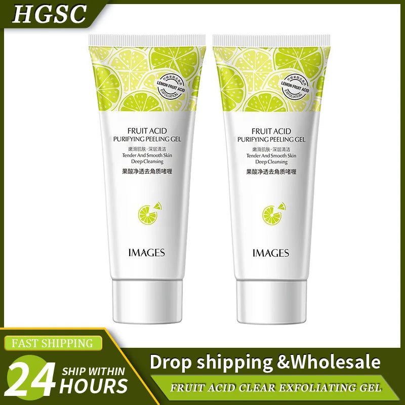 Fruit Acid Peeling Gel Exfoliating Facial Cleanser