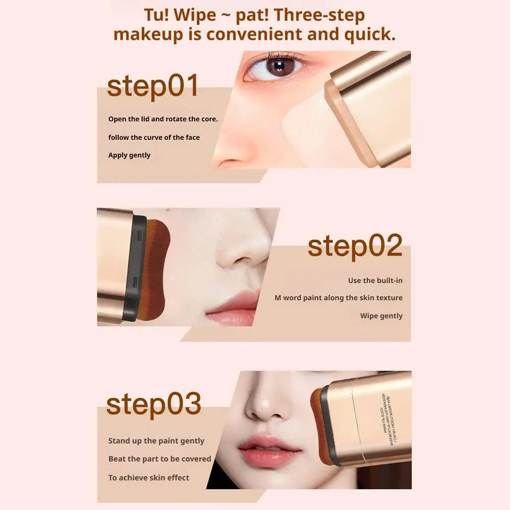 Double-Ended Foundation Stick: Long-Lasting & Concealer