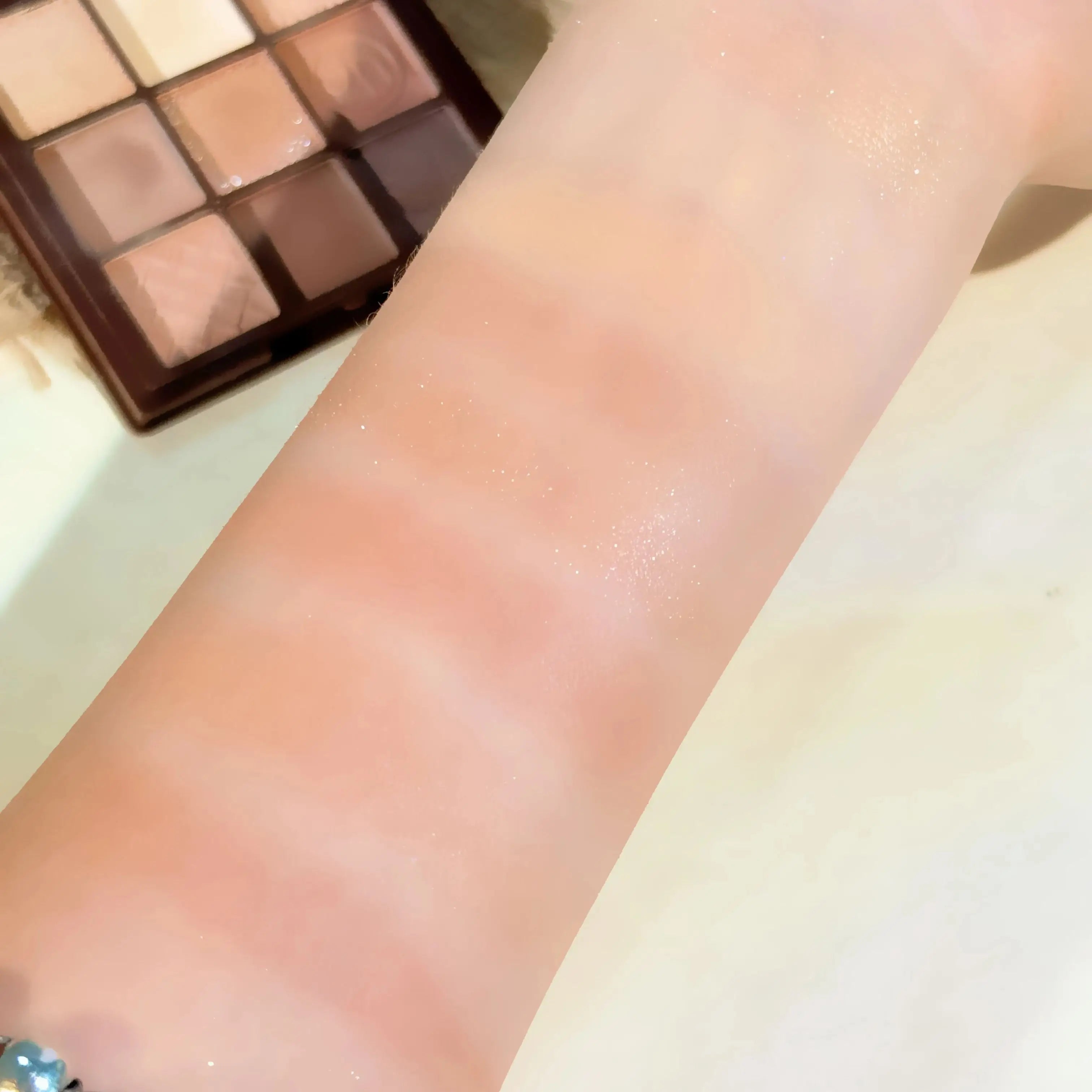 Chocolate Warm Brown Eyeshadow Palette 9 Shades Matte & Glitter