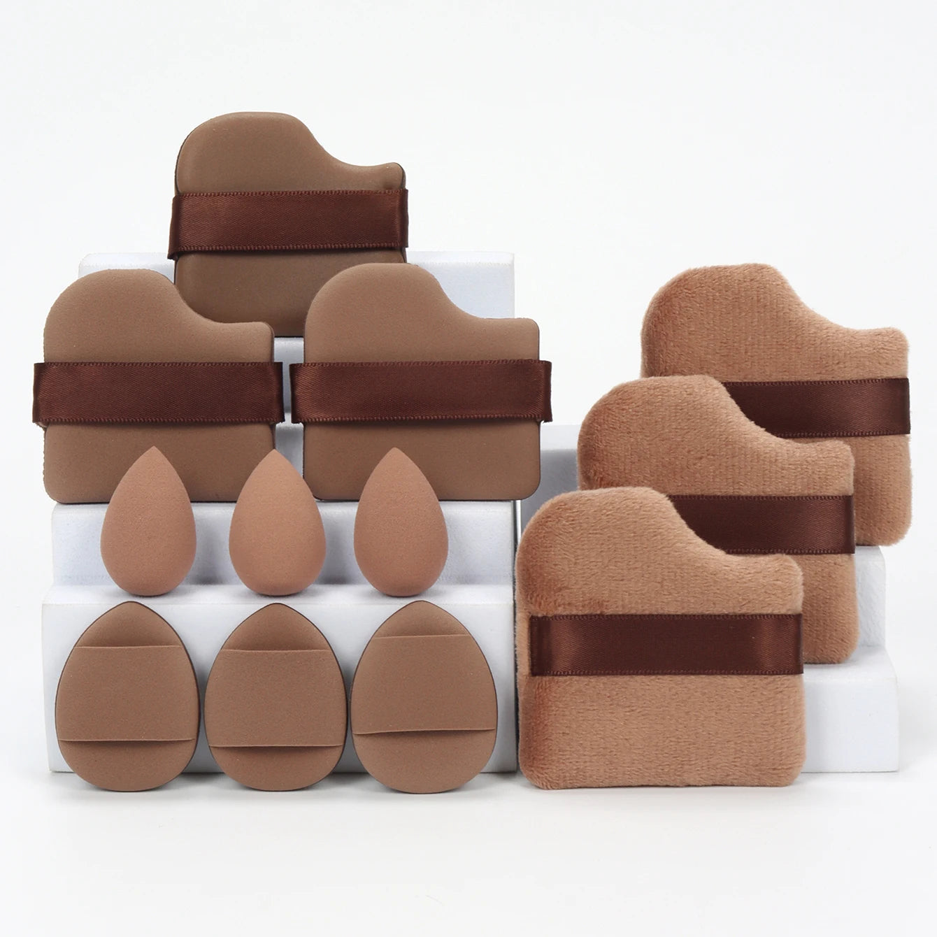 12Pcs Makeup Sponge & Puff Set for Blending & Powder Vervelle