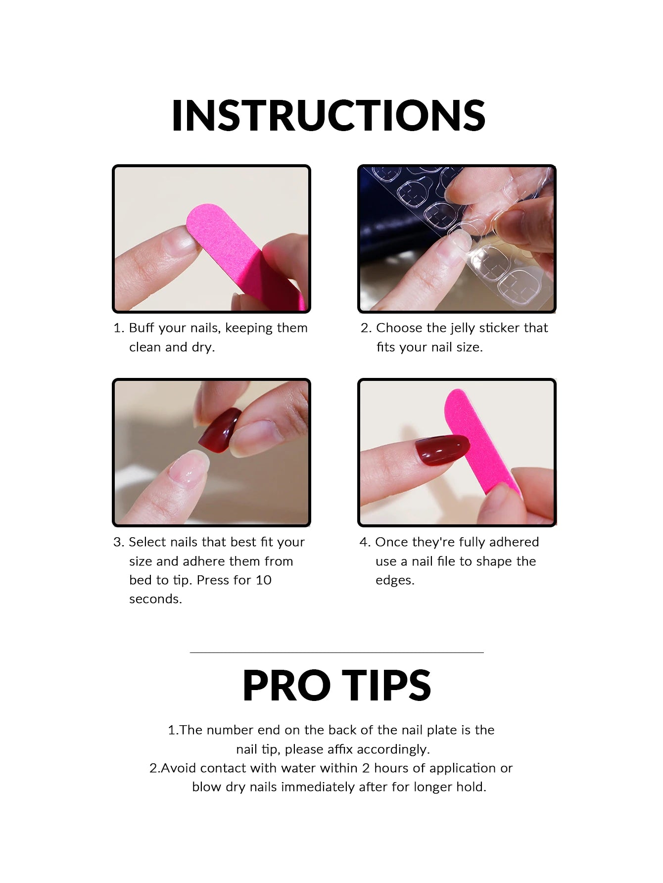 24PCS Gradient Peach Love Bow 3D Photochromic Nails