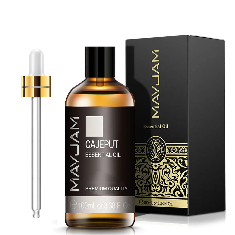 MAYJAM Essential Oils 100ml – Peppermint, Lavender & Lemongrass for Diffuser, Massage & Relaxation