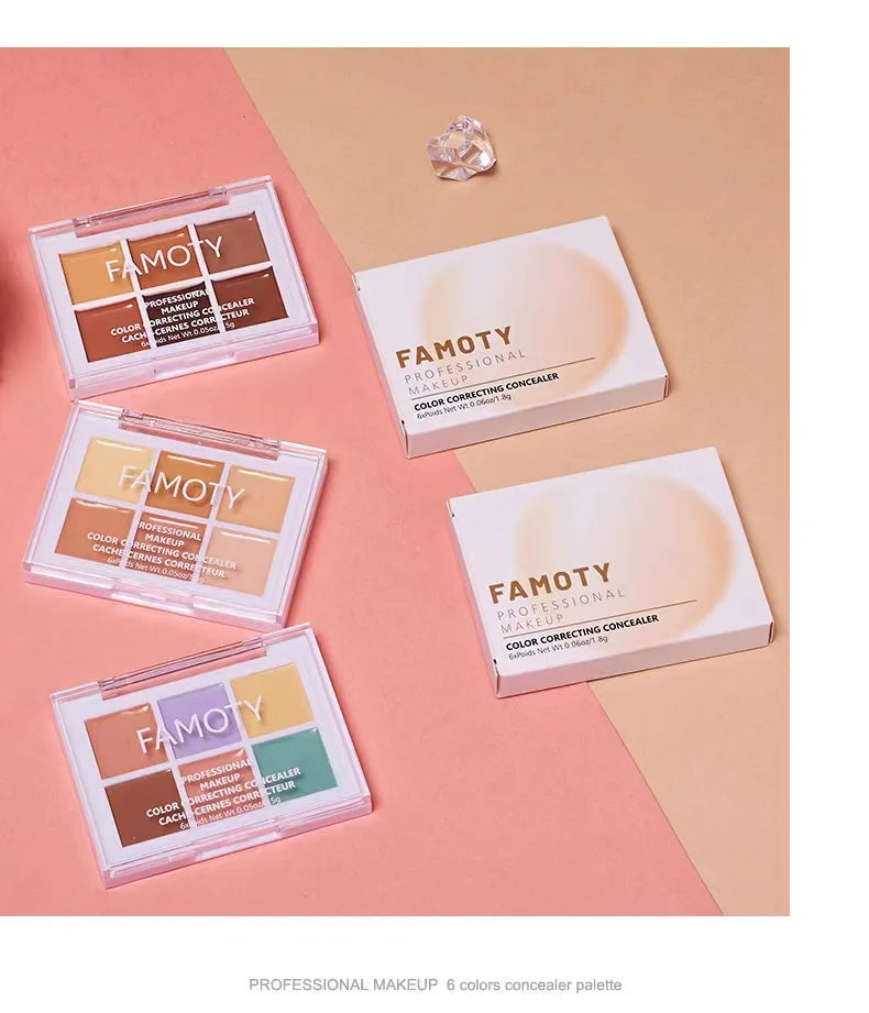 9-Tone Concealer Palette – Full Coverage for Acne, Dark Circles & Brightening Vervelle