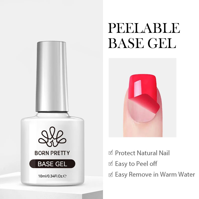 BORN PRETTY Jelly Nude Gel Nail Polish 10ml Light Pink