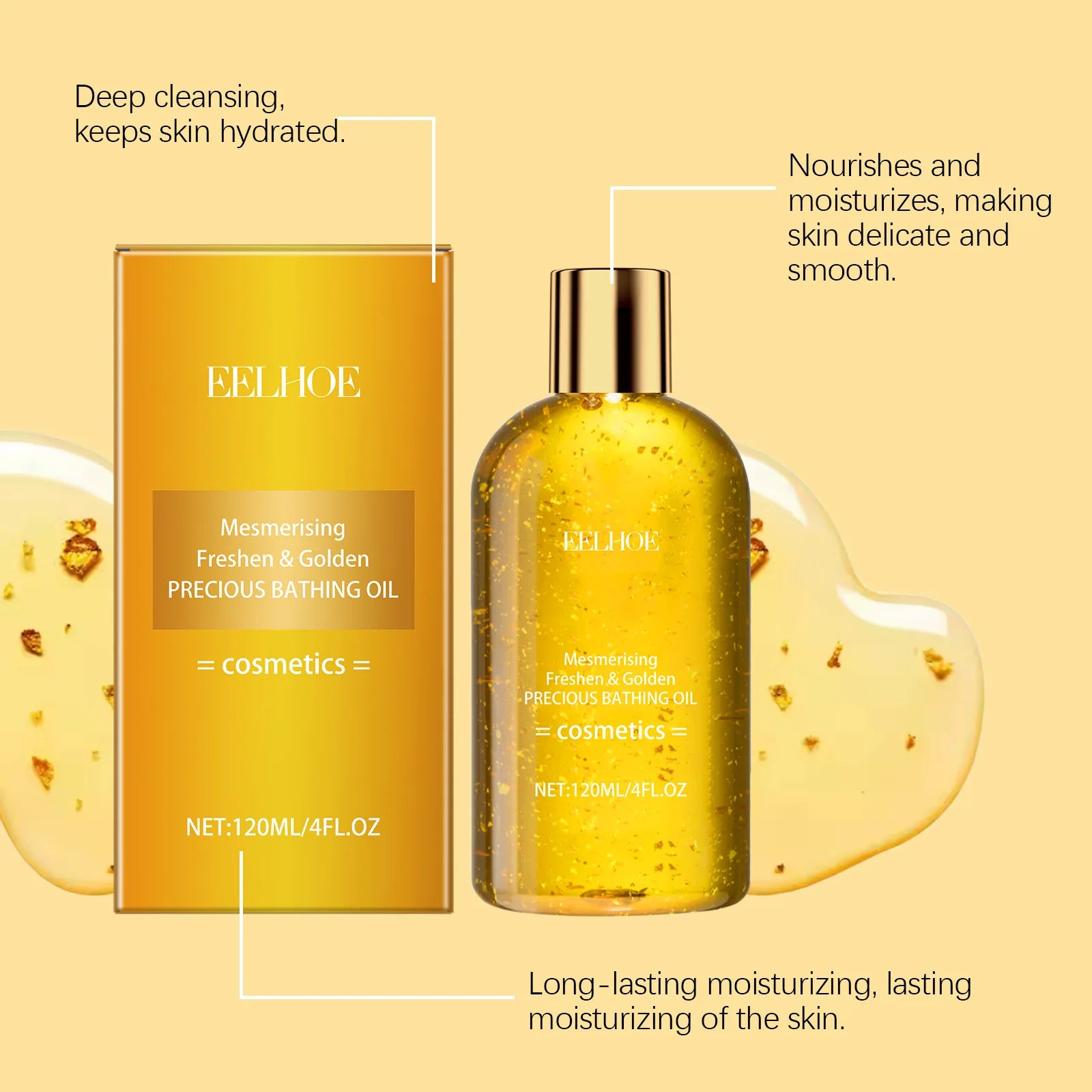Eelhoe Golden Bath Essential Oil – Refreshing & Exfoliating