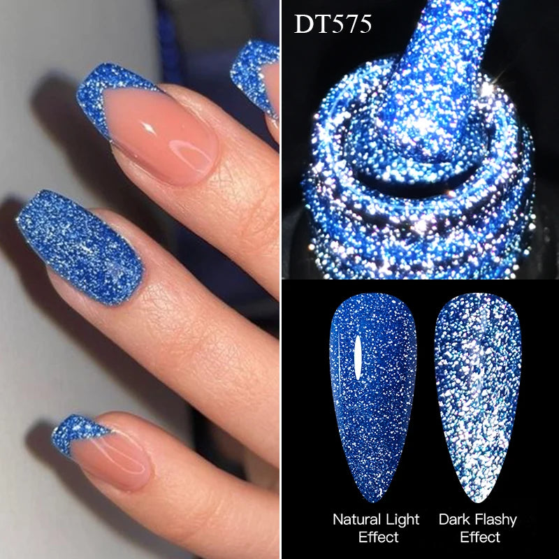 MEET ACROSS 7ml Pink Fluorescent Neon Gel Nail Polish