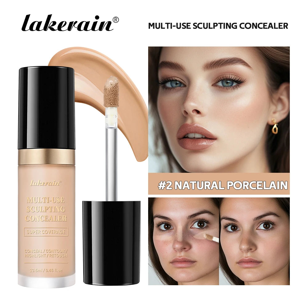 Waterproof Liquid Concealer Matte High Coverage Oil Control Foundation