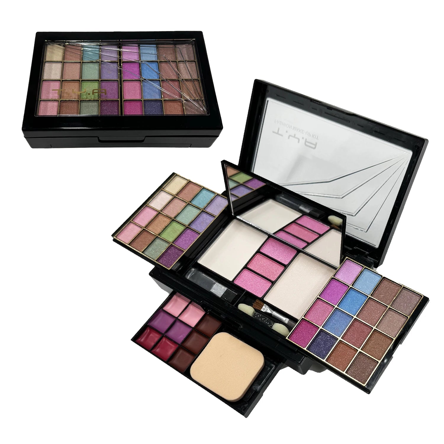 TYA Makeup Set: 46 Colors Eyeshadow, Lip Gloss & Blush Set