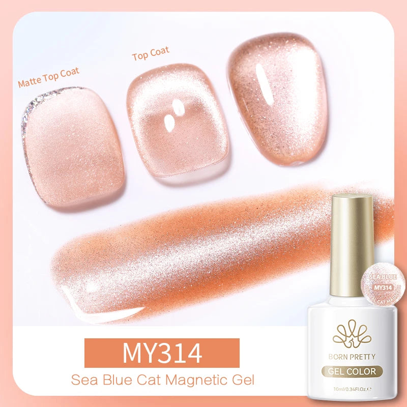 BORN PRETTY 10ml Silver Cat Magnetic Gel Nail Polish