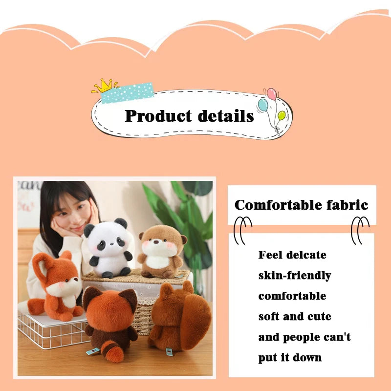 Kawaii Animal Plush Set – 6 Soft Toys Vervelle