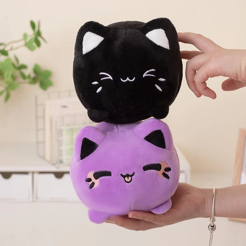 Plump Peach Cat Plush Vervelle