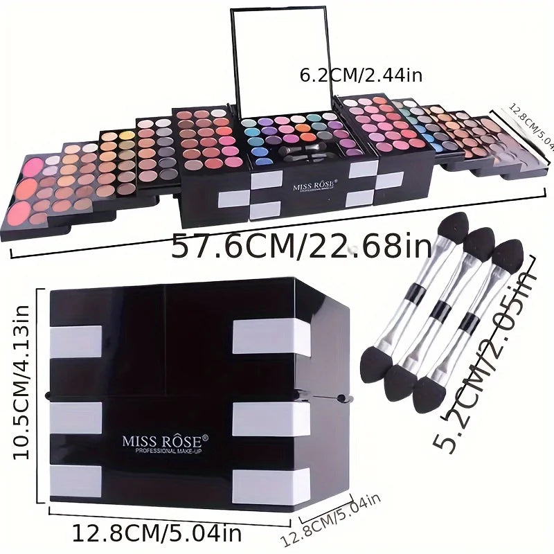 142-Color Eyeshadow & Blush Eyebrow Makeup Artist Set