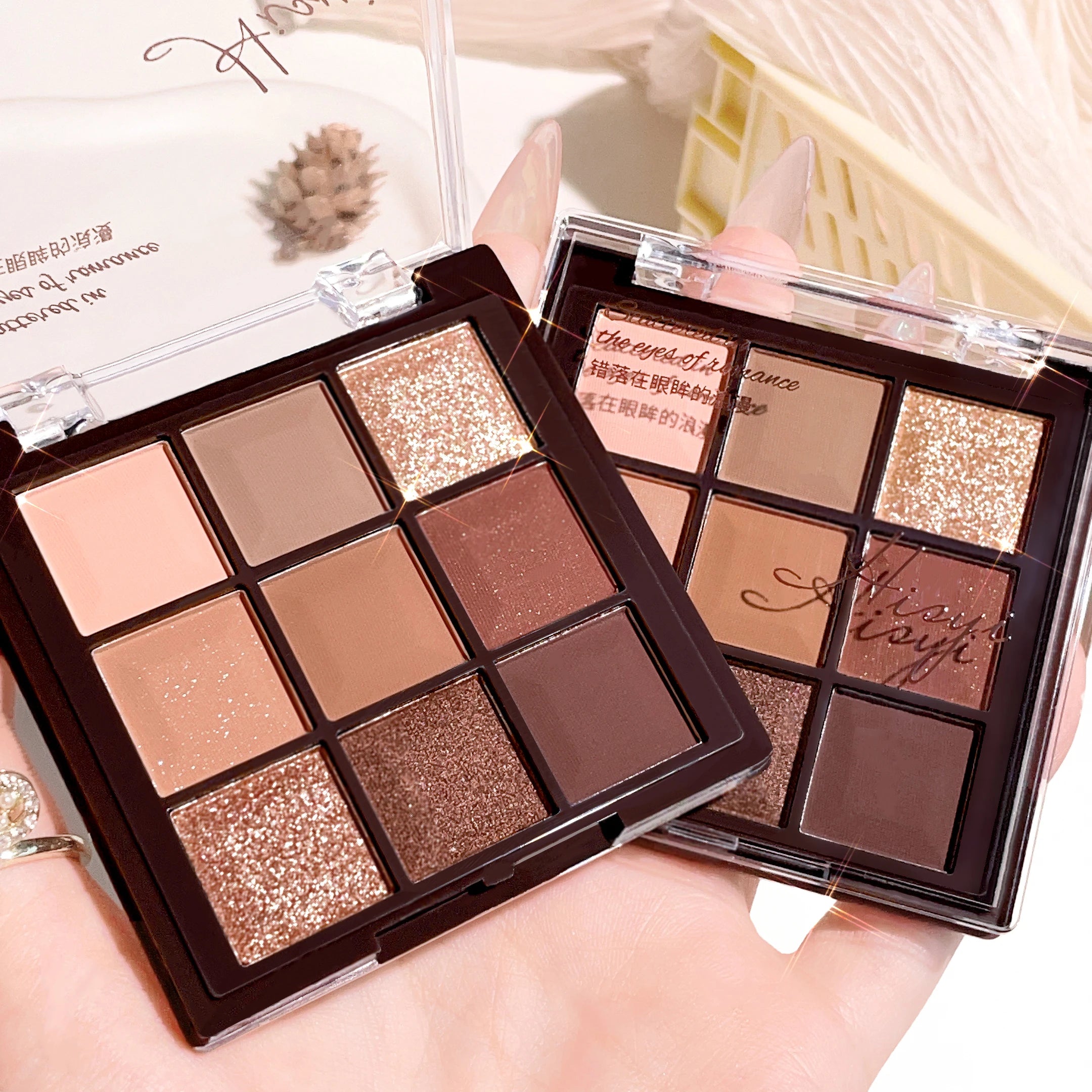 Eyeshadow palette, nine-color chocolate eyeshadow palette
