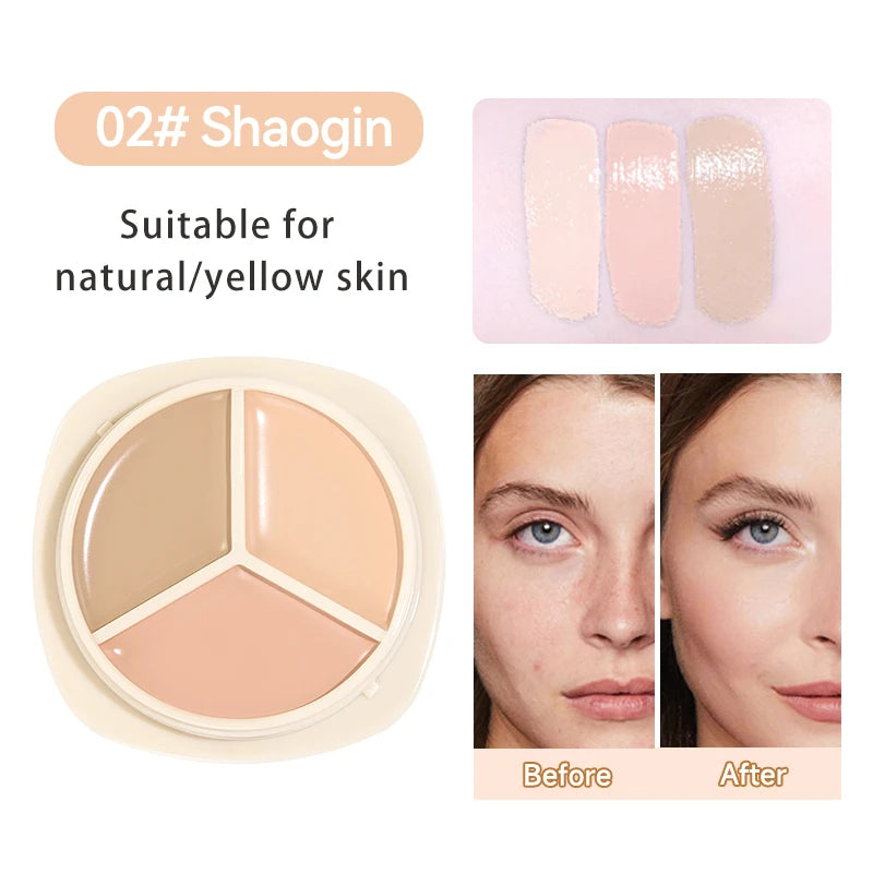 Concealer palette, waterproof and long-lasting contouring effect