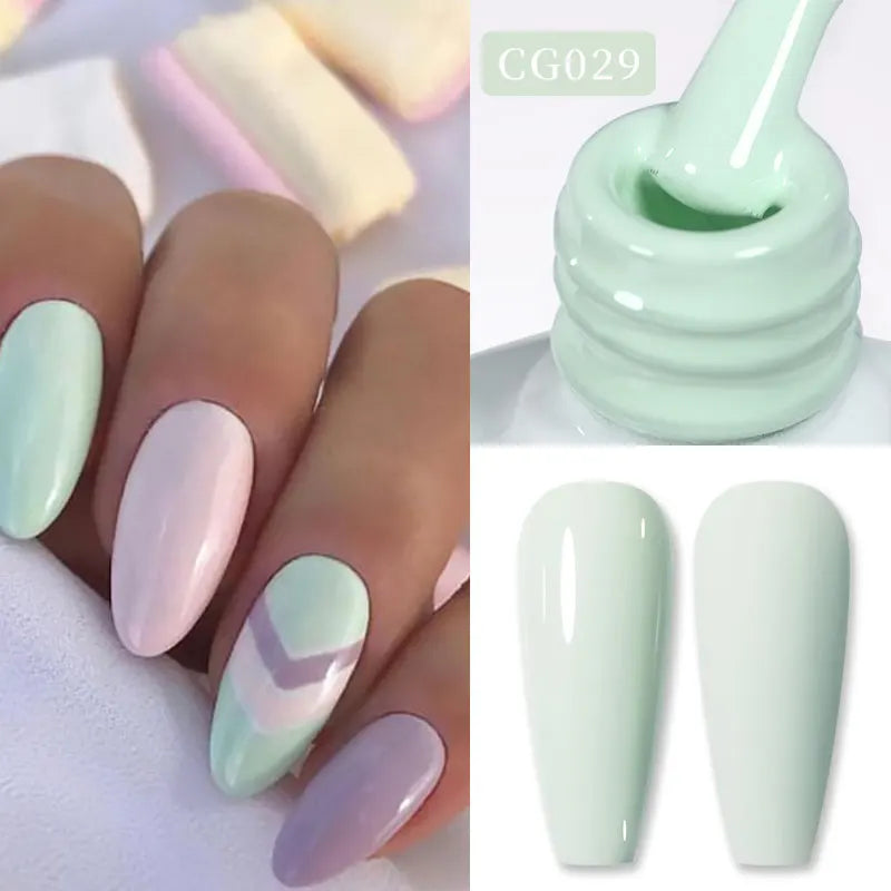 BORN PRETTY Jelly Nude Gel Nail Polish 10ml Light Pink