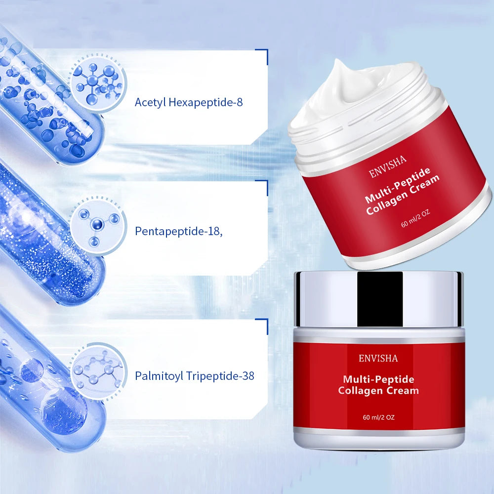 Face Cream Multi Peptide Collagen Skin Care Anti-Wrinkle Aging Moisturizing