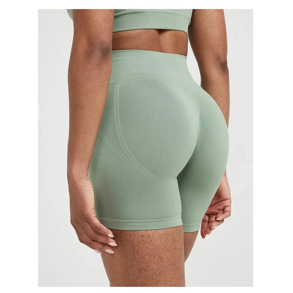 TKITK Women’s High Waist Seamless Gym & Yoga Shorts Workout Pants Vervelle