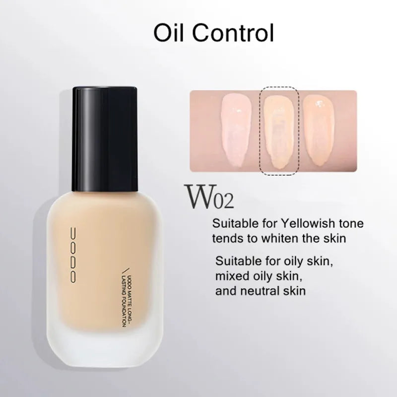UODO Hydrating Oil-Control Liquid Foundation Matte Finish Vervelle