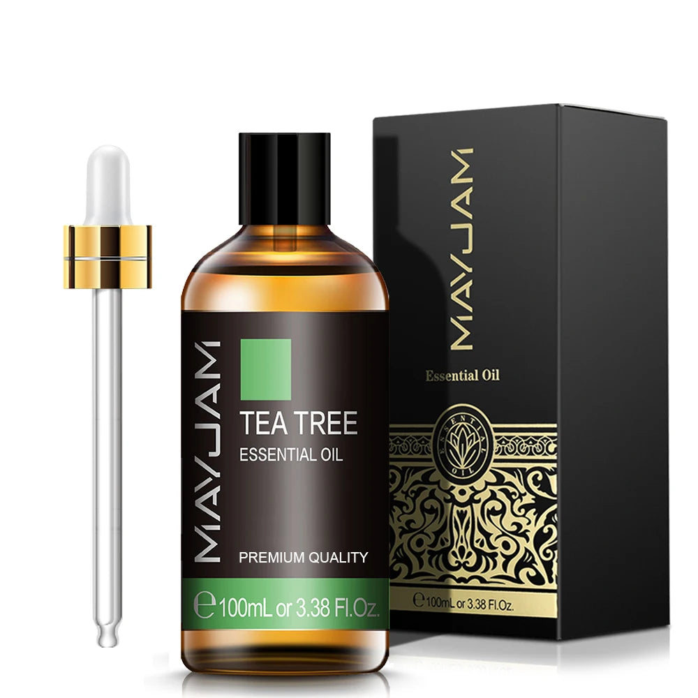 MAYJAM Essential Oils 100ml – Peppermint, Lavender & Lemongrass for Diffuser, Massage & Relaxation