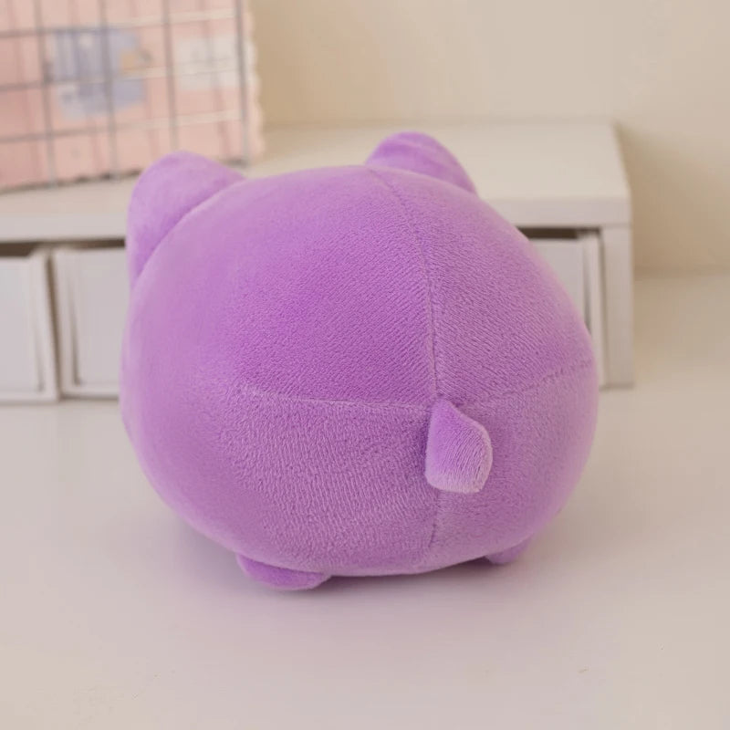 Plump Peach Cat Plush Vervelle