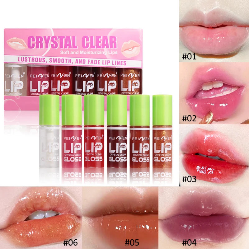 6pcs Hydrating Lip Gloss Set Vervelle